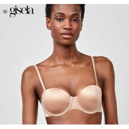 1 10055T B GISELA SIN TIRANTAS AROS CON RELLENO Piel Foto