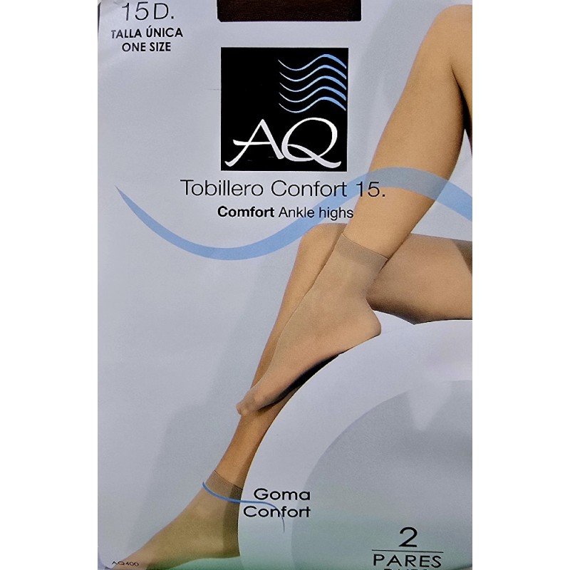 AQ400 PACK-2 TOBILLERO CONFORT 15 DEN