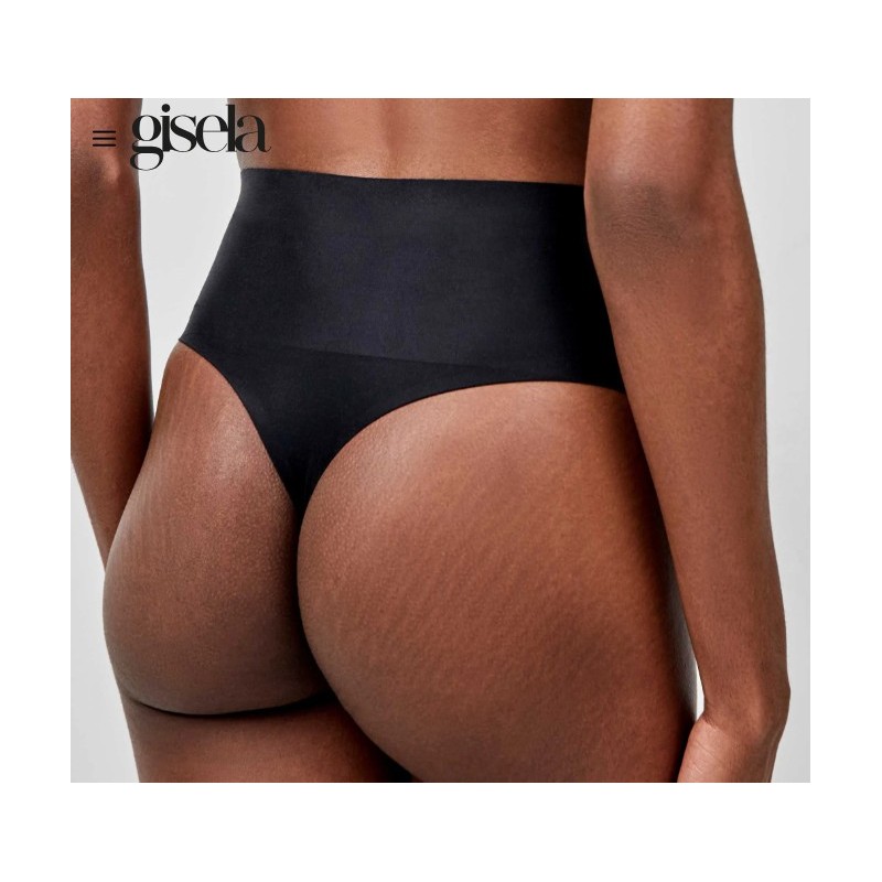 1 10054 GISELA TANGA ALTO MOLDEADOR Negro Foto