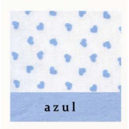 AZUL 8152 RUIPEREZ PIJAMA MUJER ABIERTO CORAZONES