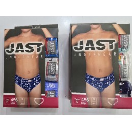 456 JAST PACK-3 SLIP NIÑO ALGODON