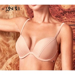 1 10076T B GISELA SUJETADOR DOBLE PUSH UP ESCOTADO Piel Foto