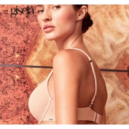 1 10076T B GISELA SUJETADOR DOBLE PUSH UP ESCOTADO Piel Foto