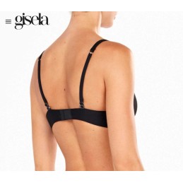 1 10076T B GISELA SUJETADOR DOBLE PUSH UP ESCOTADO Negro Foto