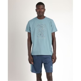 63168 NEW PLAN by ADMAS PIJAMA HOMBRE PLANET BLUE Foto