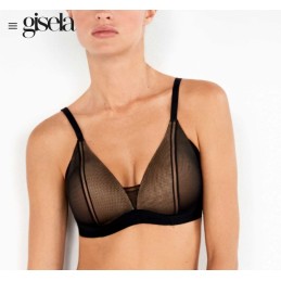 NEGRO 1/10070T B GISELA SUJETADOR RELLENO SIN AROS