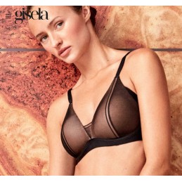 1 10070T B GISELA SUJETADOR RELLENO SIN AROS Negro Foto