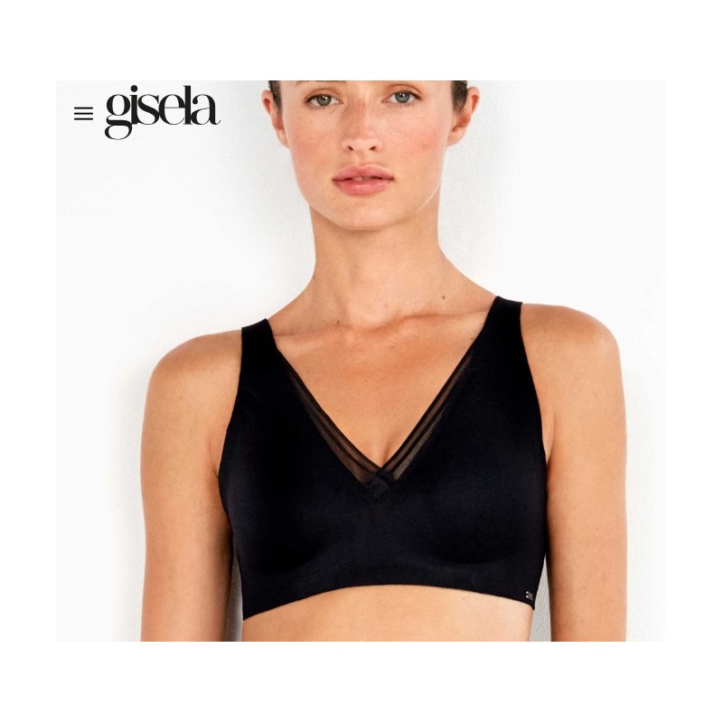 NEGRO 1/10071T C GISELA SUJETADOR REDUCTOR SIN AROS