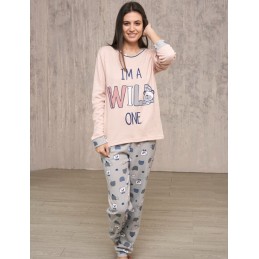 539 RUIPEREZ PIJAMA MUJER "IM A WILD ONE"