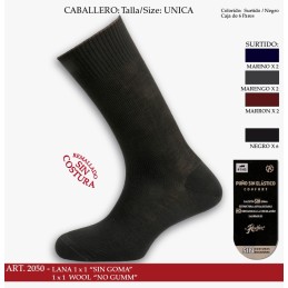2050 RODFER CALCETIN CRO LANA 1X1 SIN GOMA " De Luxe"