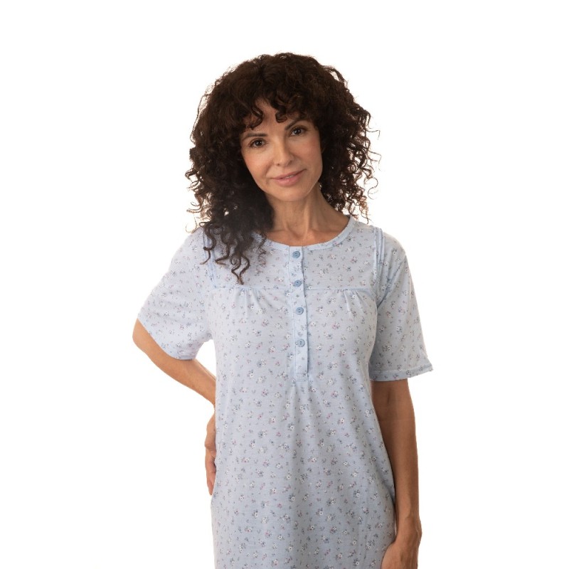 255559 FINDEL 3XL CAMISON MANGA CORTA ALGODON ESTAMPADO