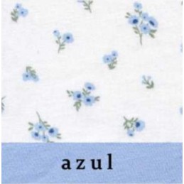 AZUL 8132 RUIPEREZ PIJAMA MUJER FLORECITAS