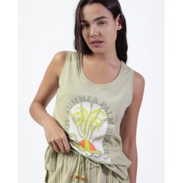 64065 ADMAS PIJAMA MUJER ENJOY SUMMER PALM BEACH