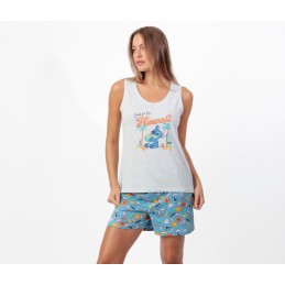 64299 LILO STITCH PIJAMA MUJER HAWAI