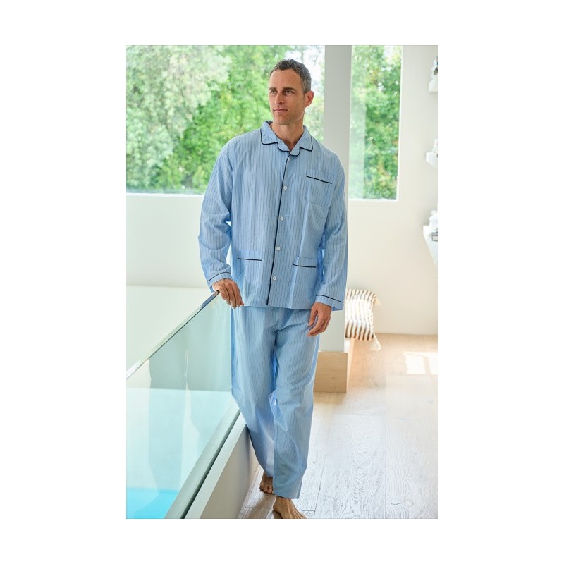 265640 MUSLHER PIJAMA POPELIN RAYAS