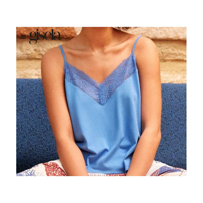 2 20399T+2 20400B GISELA PIJAMA MUJER LENCERO ENCAJE