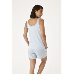 N21332 PROMISE PIJAMA MUJER ENCAJE ESCOTE