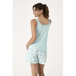 N21492 PROMISE PIJAMA MUJER ENCAJE ESCOTE