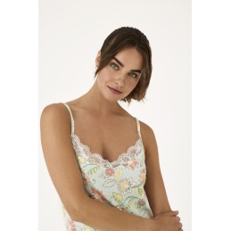 N21251 PROMISE CAMISON MUJER FLORAL ENCAJE