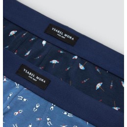 20444 YSABEL MORA PACK-2 BOXER ALGODON FANTASIA