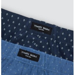 20456 YSABEL MORA PACK-2 SLIP HOMBRE ALGODON FANTASIA