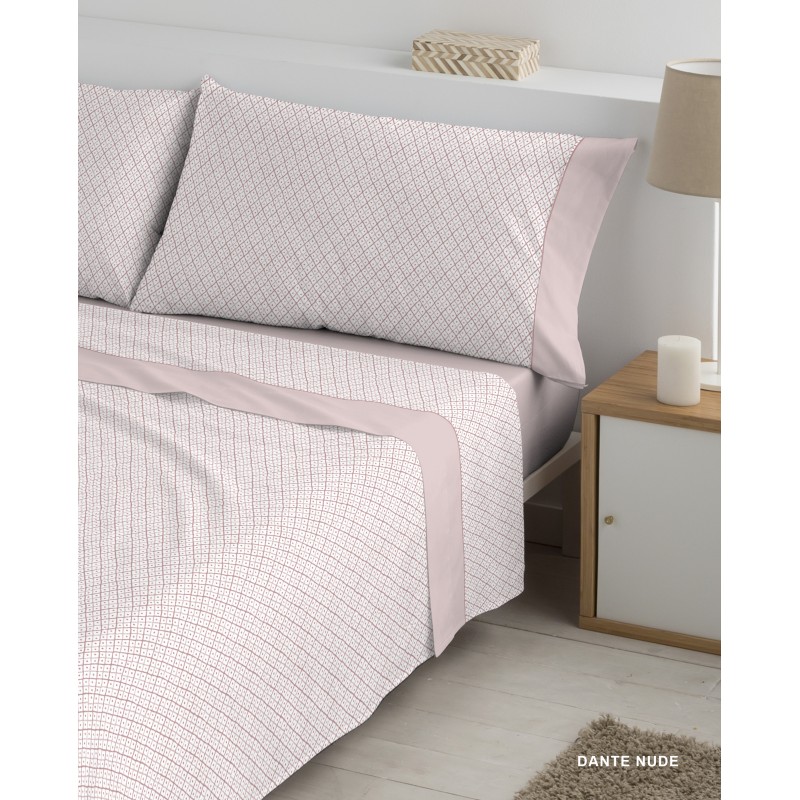 NUDE DANTE POLO POLO 105x190/200x30 JUEGO SABANAS ESTAMPADAS