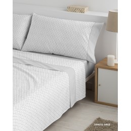 GRIS DANTE POLO POLO 135x190/200x30 JUEGO SABANAS ESTAMPADAS