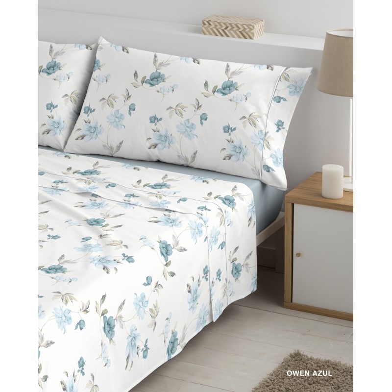 AZUL OWEN POLO POLO 150x190/200x30 JUEGO SABANAS ESTAMPADAS