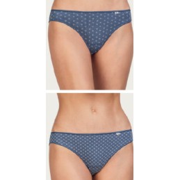 AZUL 354 AVET PACK-2 BRAGA BIKINI ALGODON ESTAMPADA