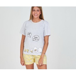5141 RUIPEREZ PIJAMA MUJER NUBES Amarillo Foto