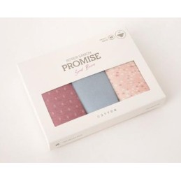PB1012 PROMISE PACK-3 BRAGA MIDI ALGODON ESTAMPADO "PC1012" Foto 31203