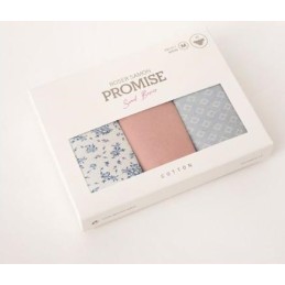 PB1012 PROMISE PACK-3 BRAGA MIDI ALGODON ESTAMPADO "PC1012" Foto 31204