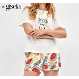 2 20414S GISELA PIJAMA MUJER FRIDA KAHLO