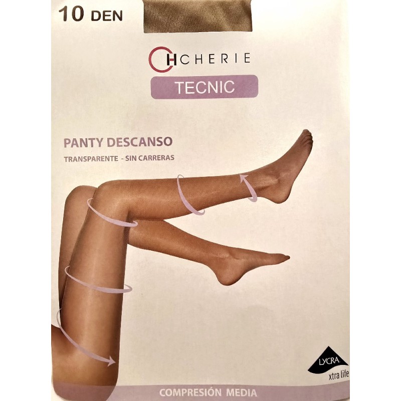 5580 CHERIE PANTY DESCANSO 10 DEN CINTURA CONFORT