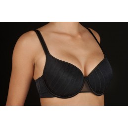 Negro VANESA-C SELENE SUJETADOR AROS RELLENO JAQUARD "058" Foto 3129