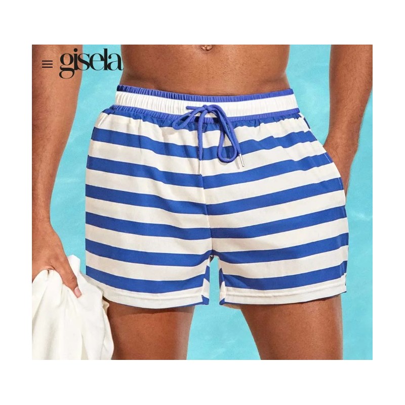 2 30441B GISELA BAÑADOR HOMBRE RAYAS