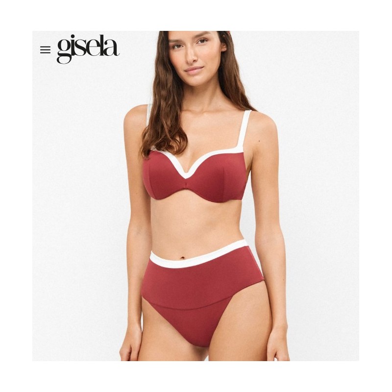 2 30361T B GISELA BIKINI BICOLOR AROS INTEGRADOS