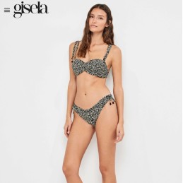 2 30310T B GISELA BIKINI BANDEAU ANIMAL PRINT