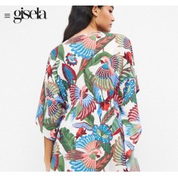 2 40056U GISELA CAFTAN ESTAMPADO TROPICAL