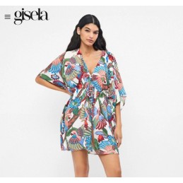 2 40056U GISELA CAFTAN ESTAMPADO TROPICAL