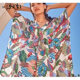 2 40056U GISELA CAFTAN ESTAMPADO TROPICAL