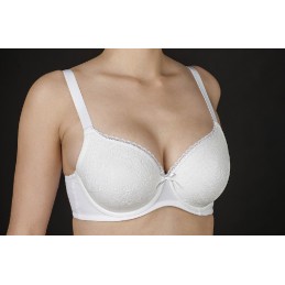 Blanco VENUS-C SELENE SUJETADOR AROS CON RELLENO TUL FLOR Foto 3147