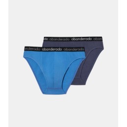 AA595 ABANDERADO PACK 2 SLIP HOMBRE ALGODON ELASTICO Foto 31471