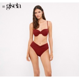 2 30412T B GISELA BIKINI BANDEAU DRAPEADO