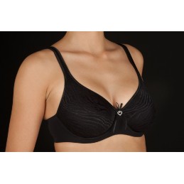 Negro VERA-C SELENE SUJETADOR JACQUARD AROS SIN RELLENO "105" Foto 3154