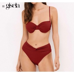 2 30412T B GISELA BIKINI BANDEAU DRAPEADO