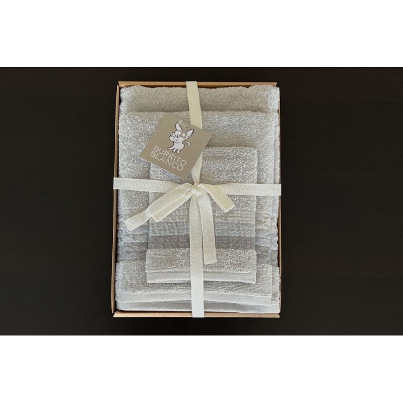 TOX212 BURRITO BLANCO JUEGO TOALLA 3 PZAS