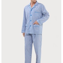 1404-39 NOCTURNO 03-07 PIJAMA POPELIN RAYAS