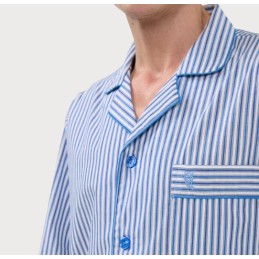 1404-39 NOCTURNO 03-07 PIJAMA POPELIN RAYAS