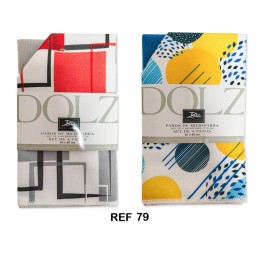 REF 79 DOLZ PACK-4 PAÑOS DE COCINA MICROFIBRA SURTIDOS